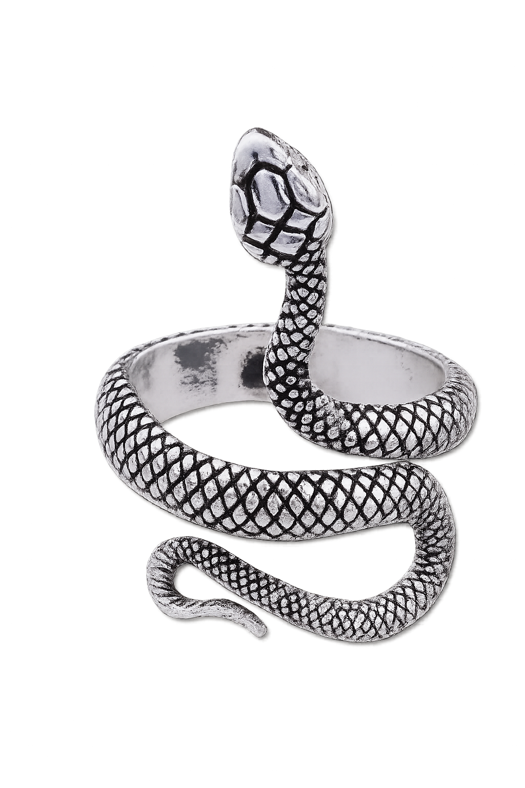 Антикварне сріблясте кільце-дракон